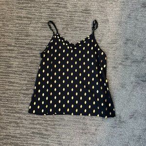 Black and gold tank top